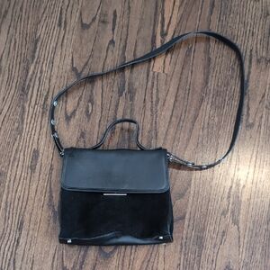 Treasure & Bond Black Leather Crossbody Bag